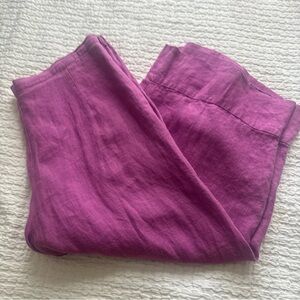 Flax Magenta Cropped Pants